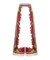 La Doublej Floral-print Palazzo Trousers In Multi