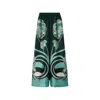 La Doublej La Double J Printed Silk-twill Palazzo Trousers In Multi