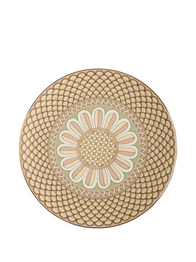 LA DOUBLEJ FLORAL-PRINT PLATTER
