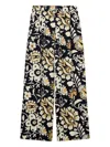 La Doublej Floral-print Pleated Trousers In Multi