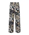 La Doublej Floral-print Pleated Trousers In Multi