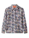 La Doublej Floral-print Shirt In Blue