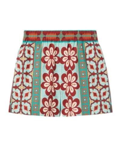LA DOUBLEJ FLORAL-PRINT SHORTS