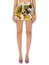 La Doublej La Double J Floral Print Shorts In Multicolour