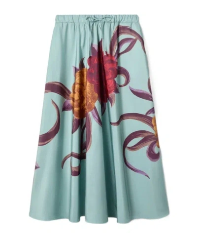 LA DOUBLEJ FLORAL-PRINT SKIRT