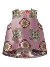 La Doublej La Scala Asymmetric Jacquard Top In Pink