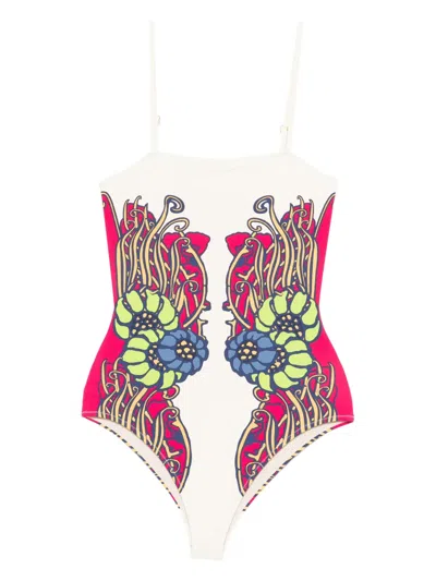 LA DOUBLEJ FLORAL PRINT SWIMSUIT