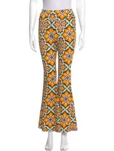 Pre-owned La Doublej Floral Print Wide Leg Pants In Multi