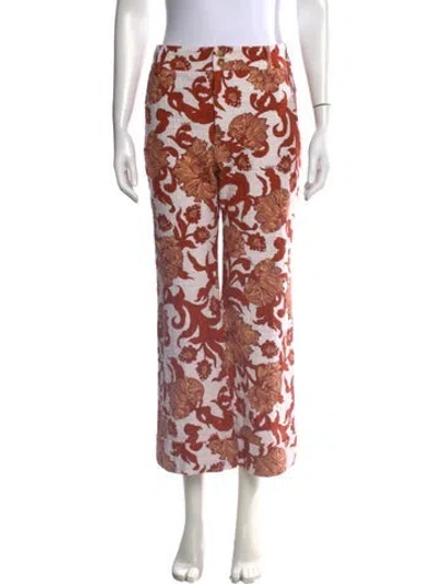 Pre-owned La Doublej Floral Print Wide Leg Pants In Multicolor