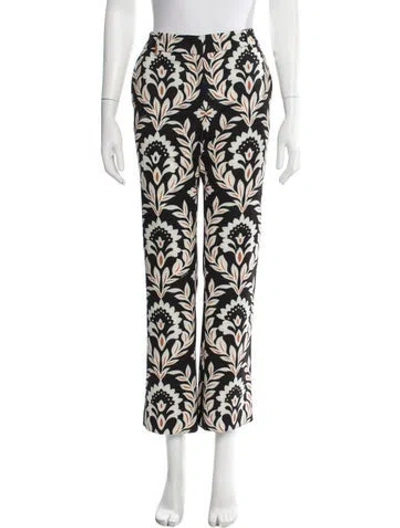 Pre-owned La Doublej Floral Print Wide Leg Pants In Neutral