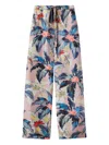 La Doublej Floral-print Wide-leg Trousers In Multi
