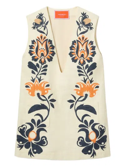 La Doublej Floral Sleeveless Tunic Dress