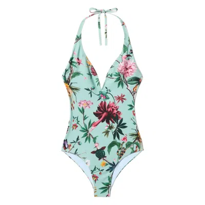 LA DOUBLEJ FLORAL-PRINT SWIMSUIT