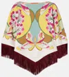La Doublej Reversible Mini Poncho Top In Multi