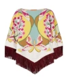 La Doublej Reversible Mini Poncho Top In Multi