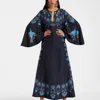 La Doublej Flying Kaftan In Olympus Placée Navy