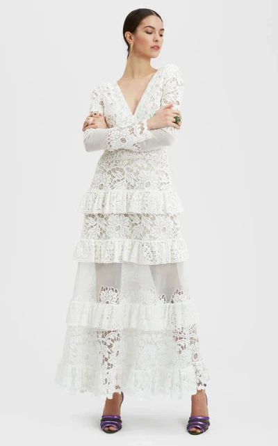 La Doublej Footloose Lacey Dress In White