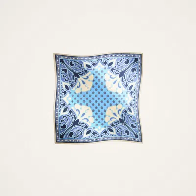 La Doublej Foulard 45 In Cocoon Placée Blue