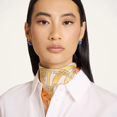 La Doublej Foulard 45 In Metallic