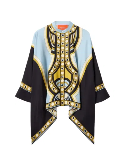 La Doublej Foulard Geometric-print Shirt In Multi