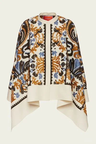 LA DOUBLEJ FOULARD JACKET IN CORSINI CREAM