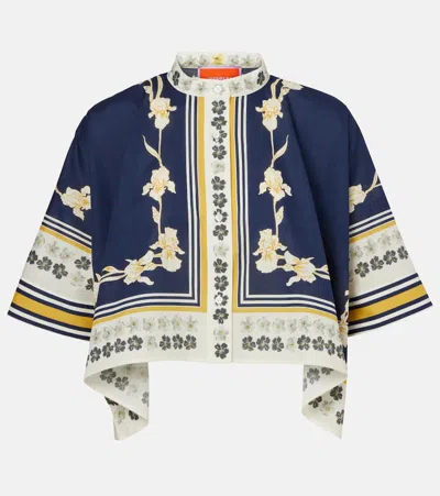 La Doublej Foulard Printed Cotton Shirt In Multicoloured