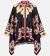 La Doublej La Double J Silk Twill Shirt With Cascading Fit In Black