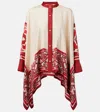 La Doublej Printed Silk-twill Shirt In White