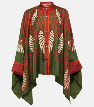 La Doublej La Double J Woman Shirt Military Green Size L Silk