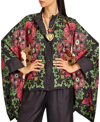 La Doublej Foulard Shirt Bounty Placee Red In Multi