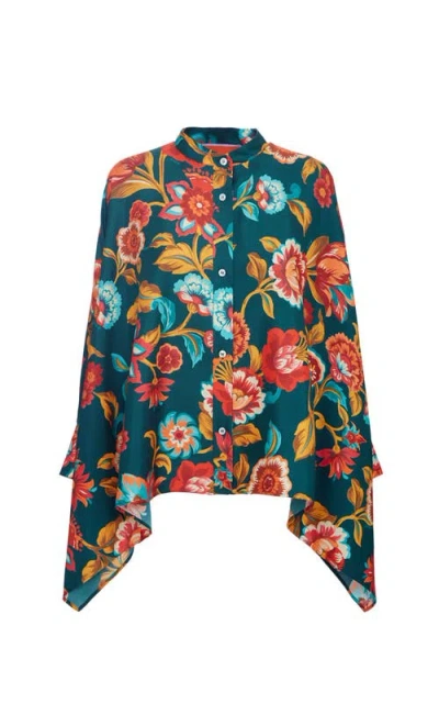 LA DOUBLEJ LA DOUBLEJ FOULARD SHIRT HOTTIE EMERALD