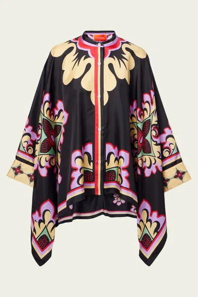 La Doublej Foulard Shirt In Palazzo Placée Lilac