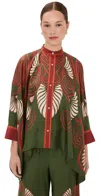 La Doublej La Double J Woman Shirt Military Green Size L Silk In Green