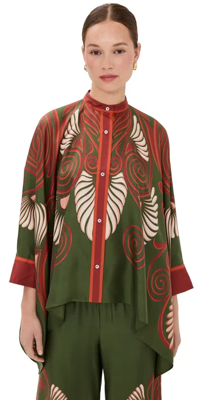 LA DOUBLEJ FOULARD SHIRT KERYLOS PLACÉE