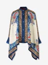 La Doublej Foulard Printed Silk Twill Shirt In Multi