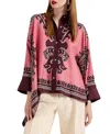 La Doublej Pattern Printed Shirt In Oltrarno Placee Pink
