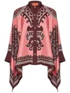 La Doublej Pattern Printed Shirt In Pink