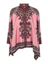 La Doublej Pattern Printed Shirt In Pink