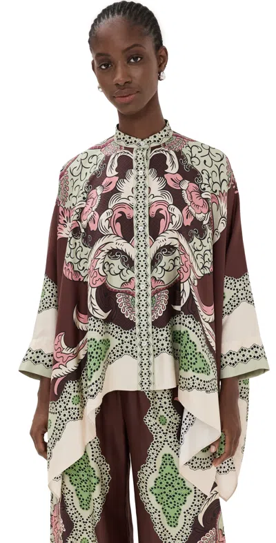 La Doublej Foulard Shirt In Nude