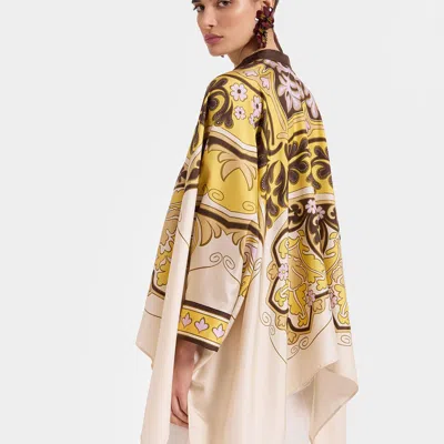La Doublej Foulard Shirt In Spells Placée Yellow