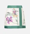 La Doublej Foulard Silk Miniskirt In Multicoloured