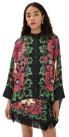 La Doublej Foulard Silk Shirt Bounty Placee In Multi