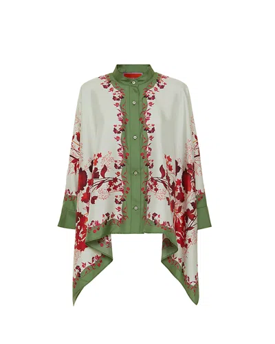 LA DOUBLEJ LA DOUBLEJ FOULARD SILK TWILL SHIRT