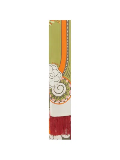 La Doublej Fourlard Fringe-trimmed Scarf In Pink