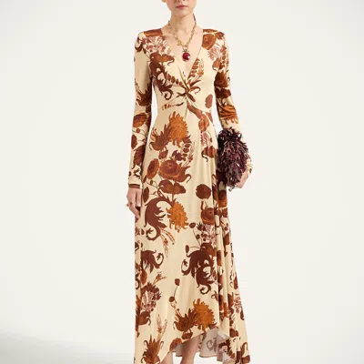 La Doublej Foxy Dress In Coven Buttercream