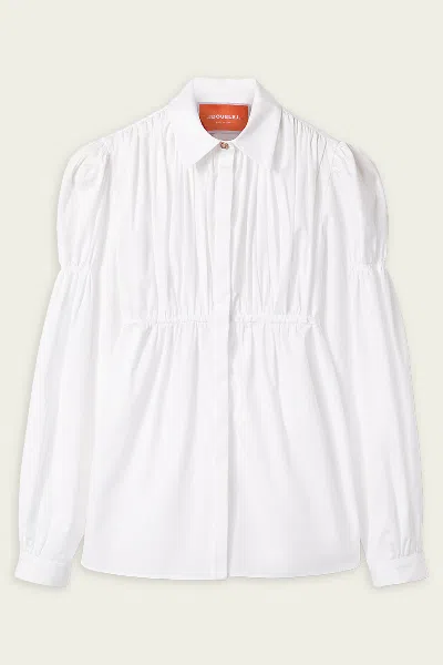 La Doublej Franca Shirt In Solid White