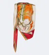 La Doublej Full-on Printed Silk Twill Top In Multi