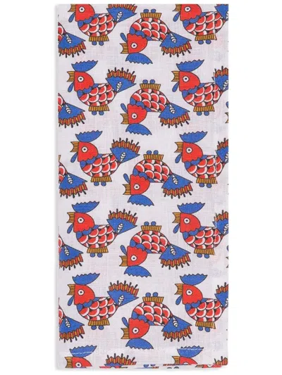 La Doublej Galletti Napkins (set Of 2) In Weiss