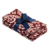 La Doublej Garland Large Linen Napkins, Set Of 6 In Burgundy