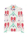 La Doublej Geometric Pattern Buttoned Shirt In Multi